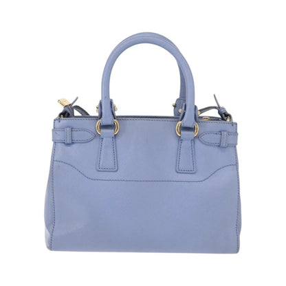 Salvatore Ferragamo Beky Tote Saffiano Leather, Blue, Leather, Handbag