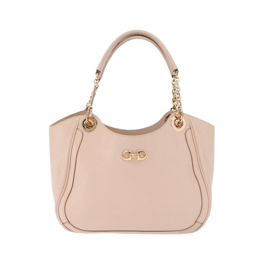 Salvatore Ferragamo Betulla Chain Tote Leather, Pink, Leather, Handbag
