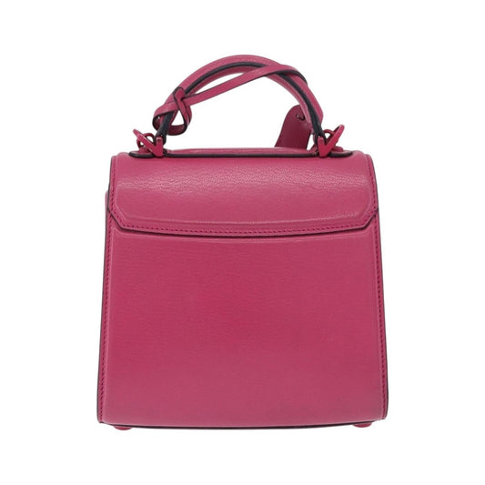 Salvatore Ferragamo Boxyz Top Handle Leather, Pink, Leather, Handbag