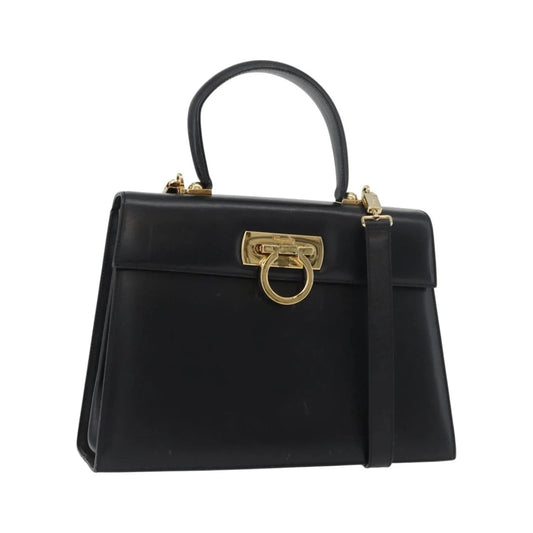 Salvatore Ferragamo Convertible Top Handle Leather, Multicolour, Leather, Handbag