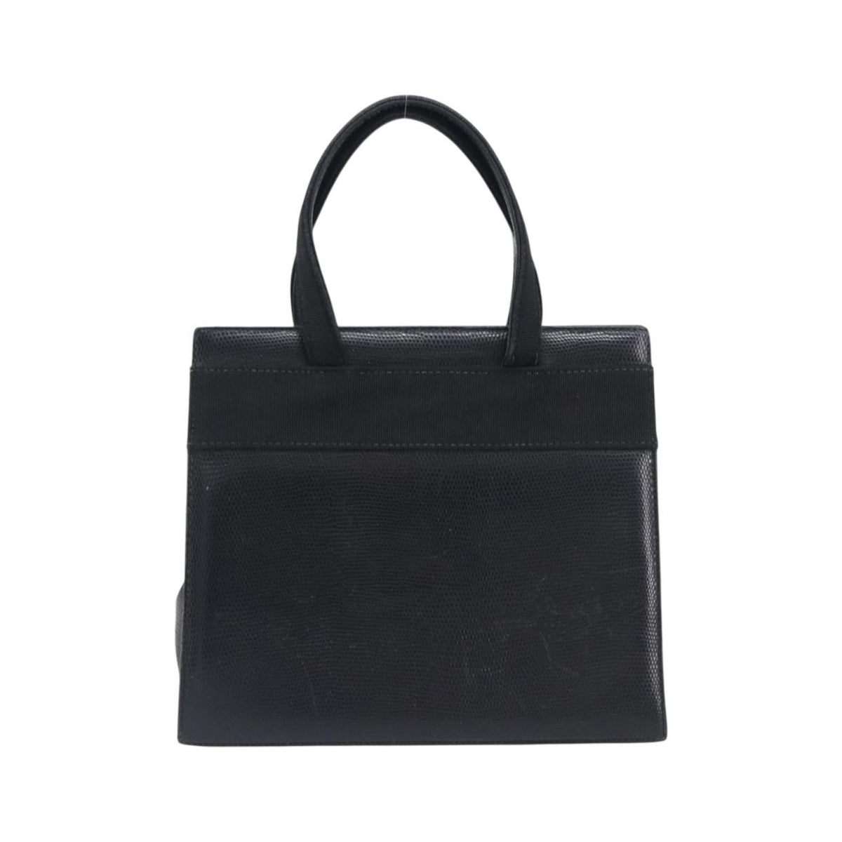 Salvatore Ferragamo Convertible Vara Bow Leather, Black, Leather, Tote Bag
