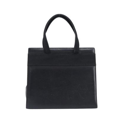 Salvatore Ferragamo Convertible Vara Bow Leather, Black, Leather, Tote Bag