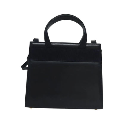Salvatore Ferragamo Convertible Vara Bow Tote Leather, Navy, Leather, Handbag