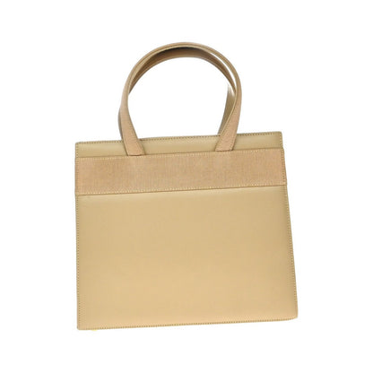 Salvatore Ferragamo Convertible Vara Bow Tote Leather, Beige, Leather, Handbag