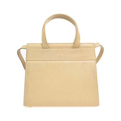 Salvatore Ferragamo Convertible Vara Bow Tote Leather, Beige, Leather, Handbag