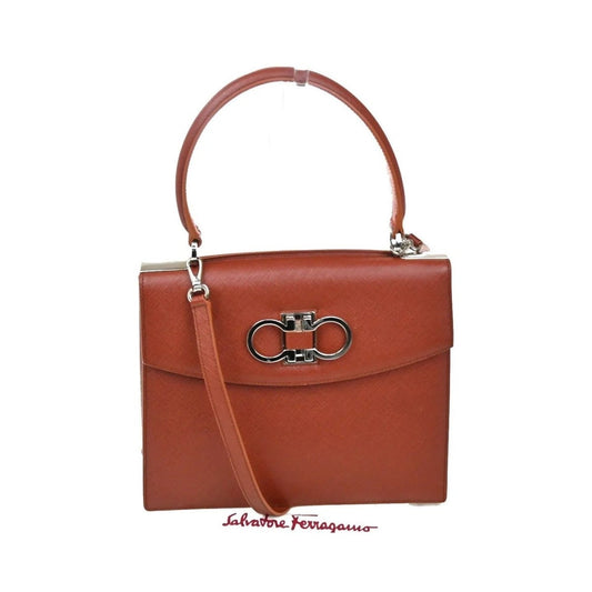 Salvatore Ferragamo Double Gancini Top Handle - Brandsamsara