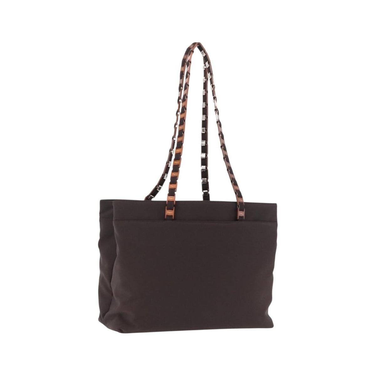 Salvatore Ferragamo Gancini Canvas, Brown, Canvas, Crossbody Bag