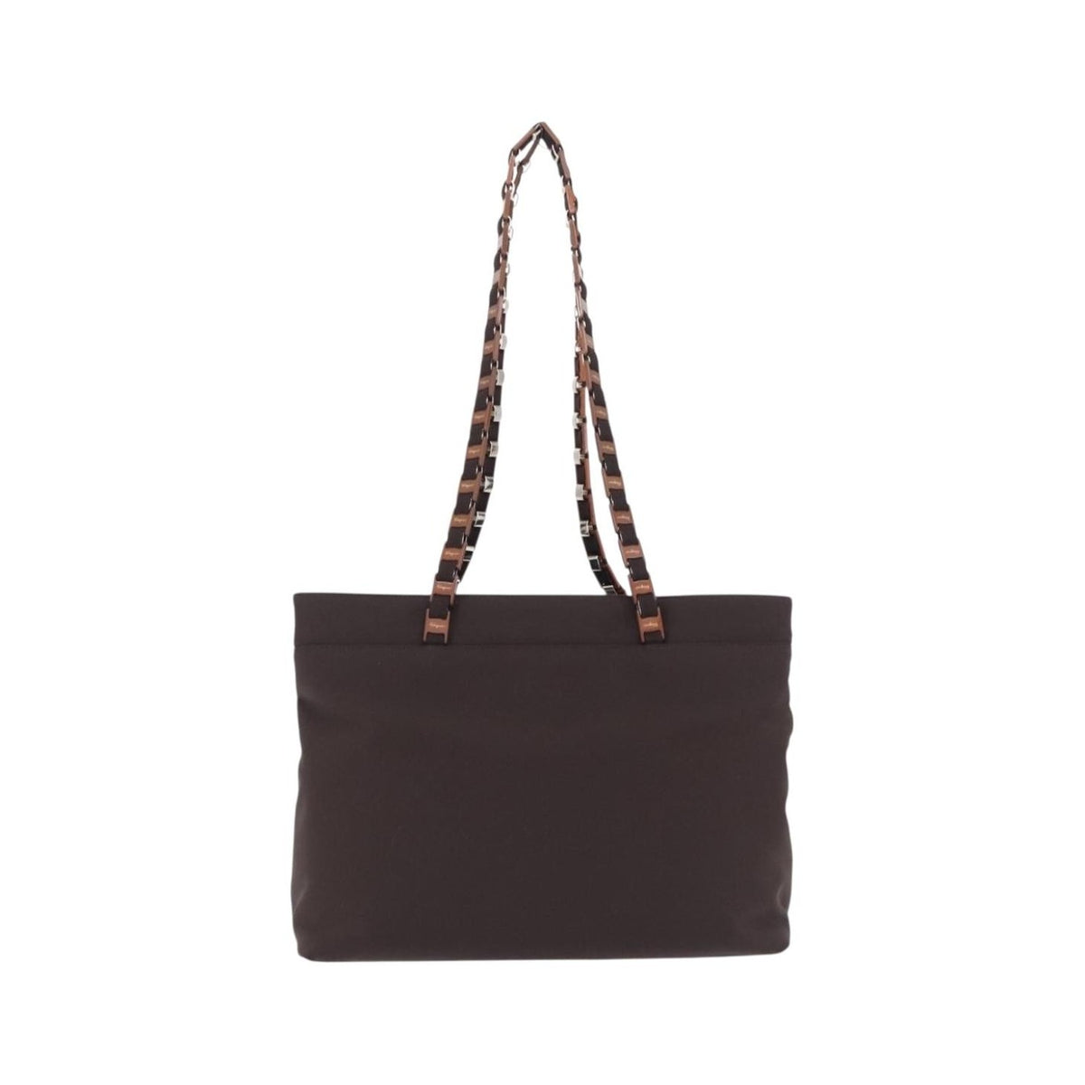 Salvatore Ferragamo Gancini Canvas, Brown, Canvas, Crossbody Bag