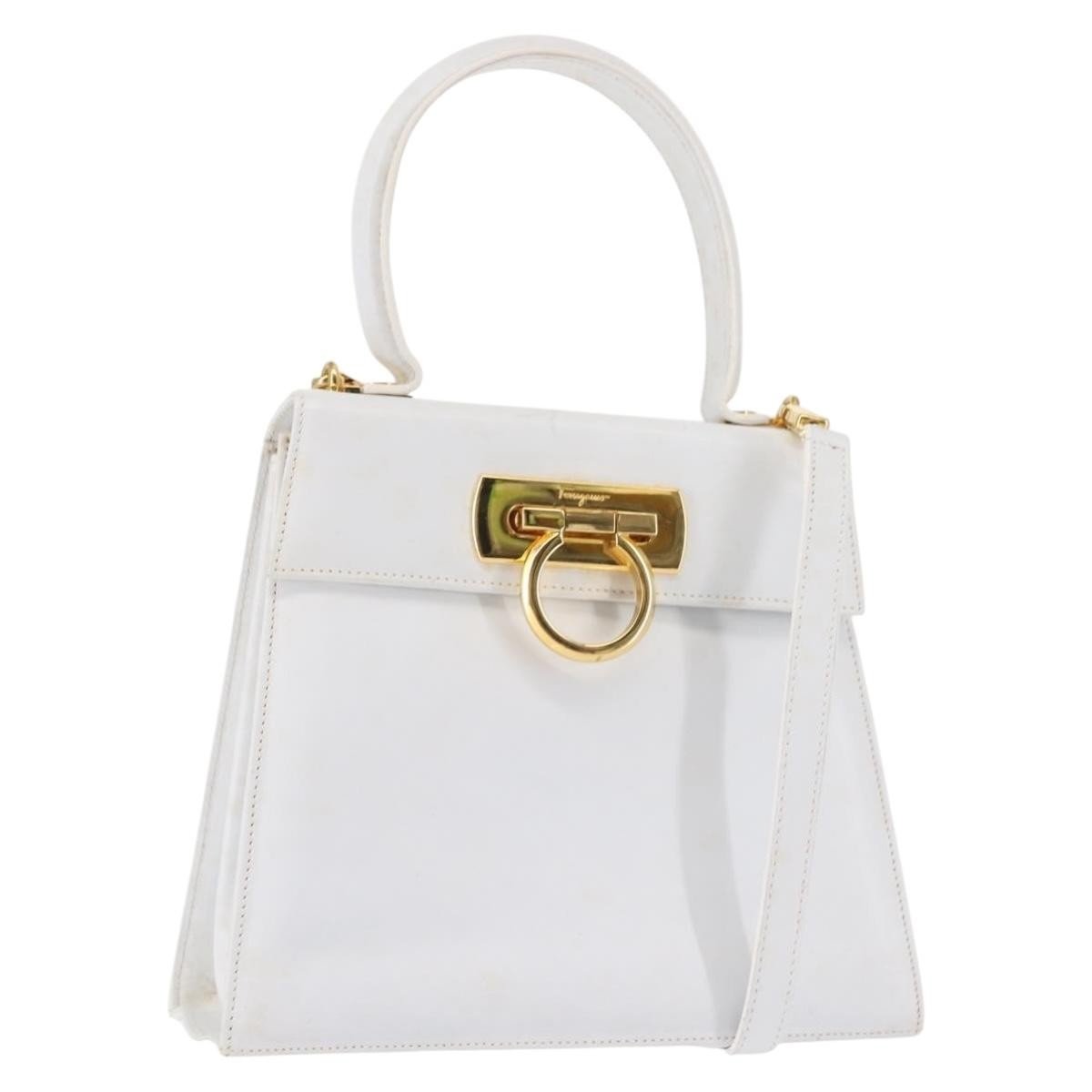 Salvatore Ferragamo Gancini Convertible Top Handle Bag - Brandsamsara