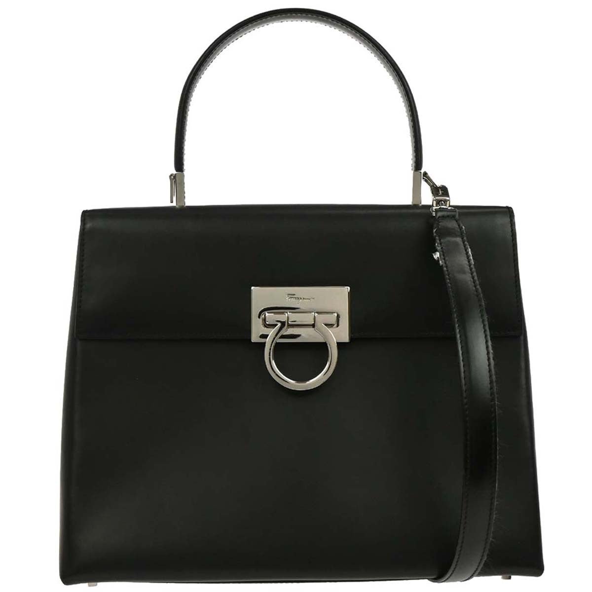 Salvatore Ferragamo Gancini Convertible Top Handle Bag - Brandsamsara