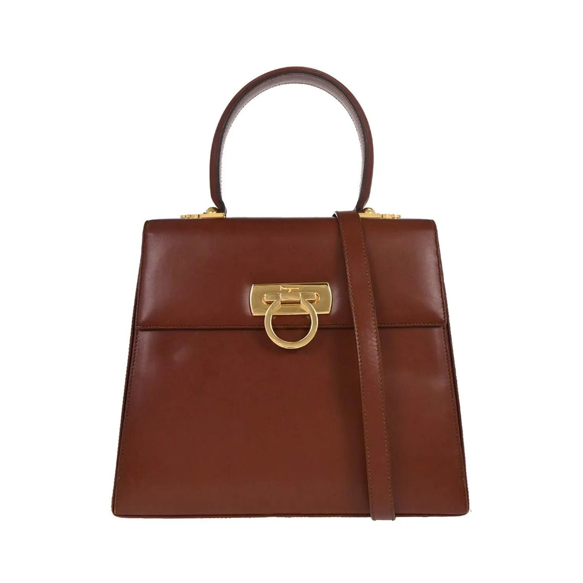 Salvatore Ferragamo Gancini Convertible Top Handle - Brandsamsara