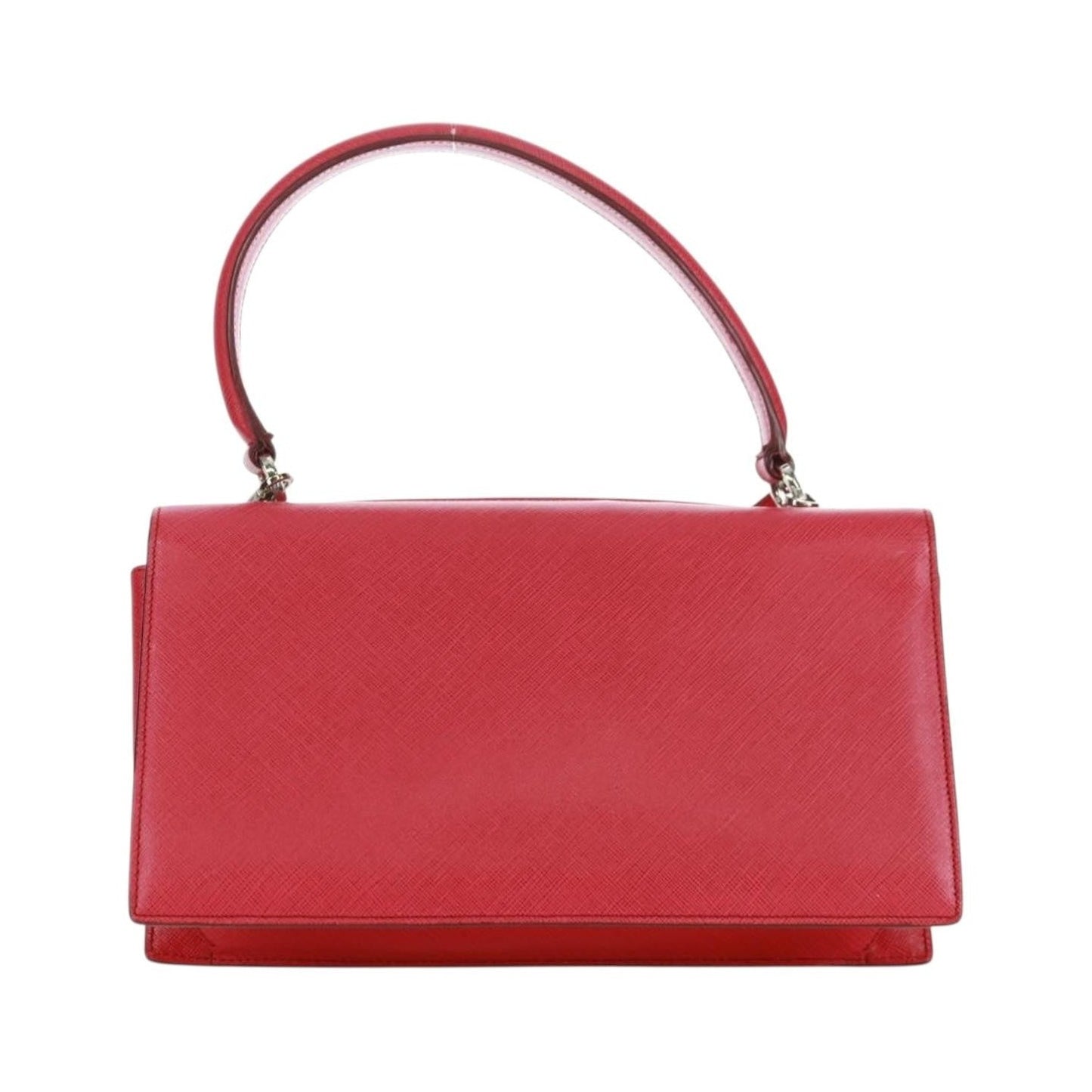 Salvatore Ferragamo Gancini Convertible Top Handle Saffiano Leather, Pink, Leather, Handbag