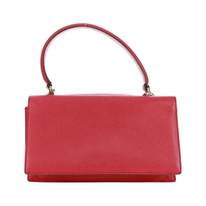Salvatore Ferragamo Gancini Convertible Top Handle Saffiano Leather, Pink, Leather, Handbag