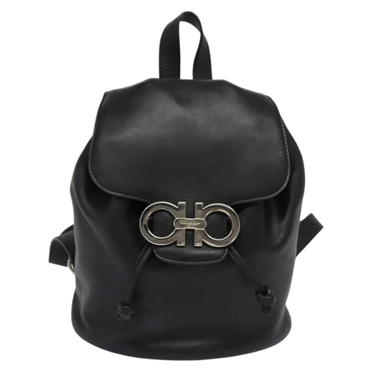 Salvatore Ferragamo Gancini Flap Drawstring Backpack - Brandsamsara