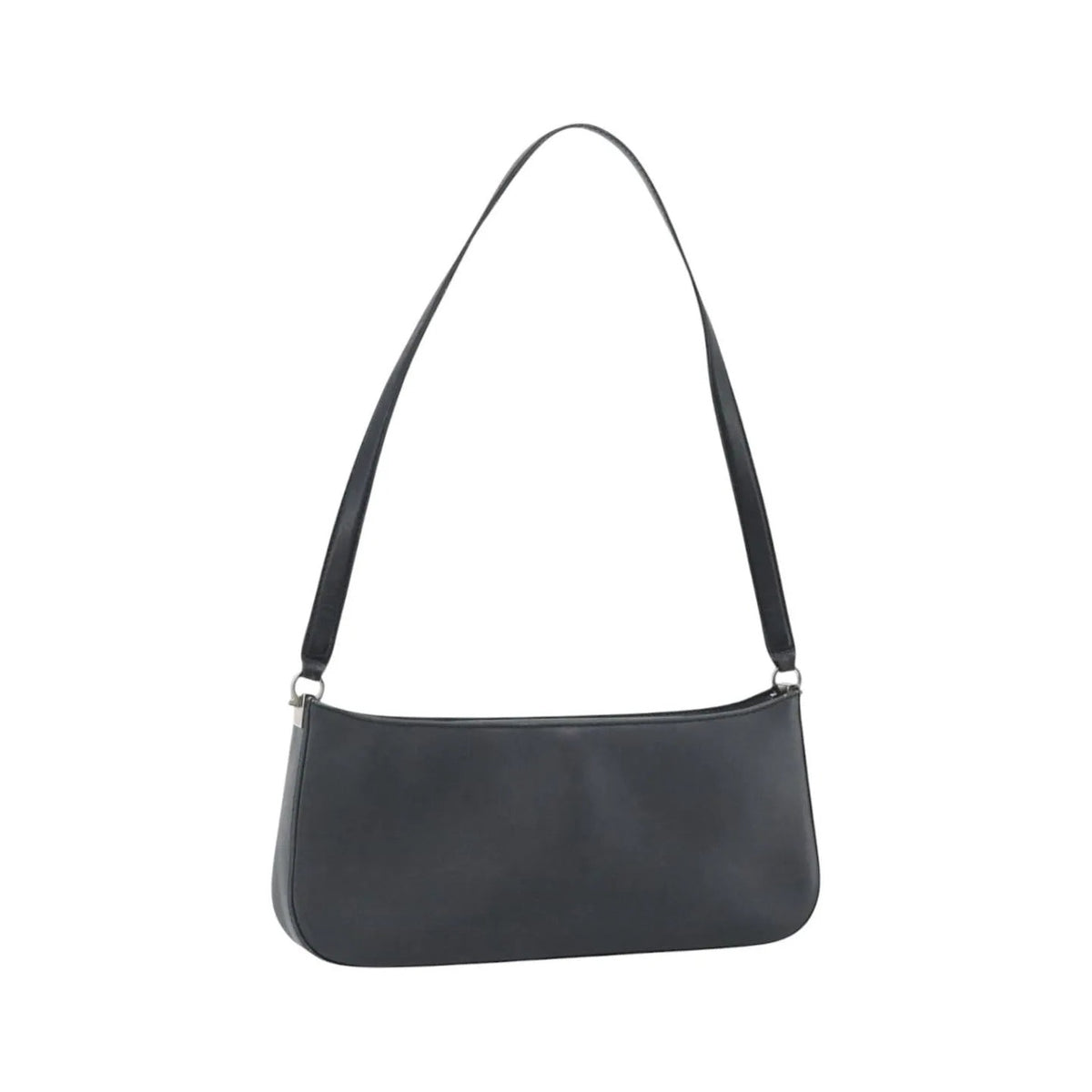Salvatore Ferragamo Gancini Leather, Black, Leather, Shoulder Bag