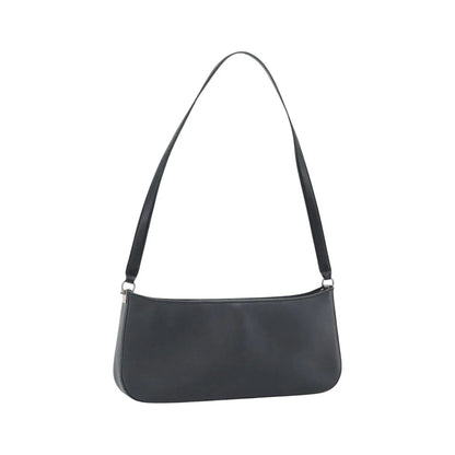 Salvatore Ferragamo Gancini Leather, Black, Leather, Shoulder Bag