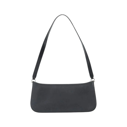 Salvatore Ferragamo Gancini Leather, Black, Leather, Shoulder Bag