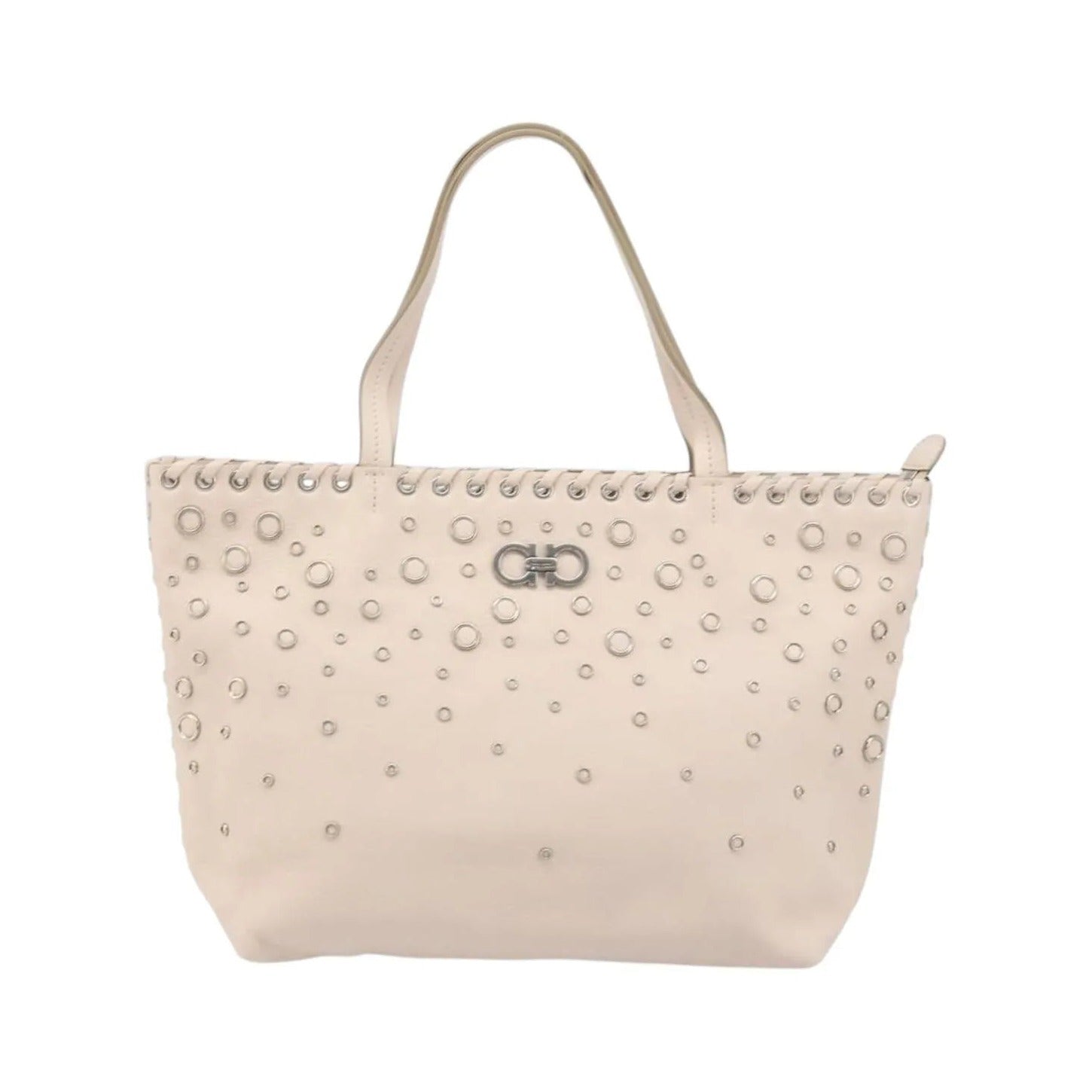 Salvatore Ferragamo Gancini Leather, Pink, Leather, Handbag