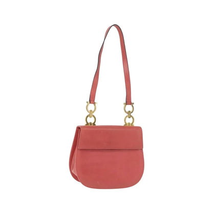Salvatore Ferragamo Gancini Leather, Pink, Leather, Shoulder Bag