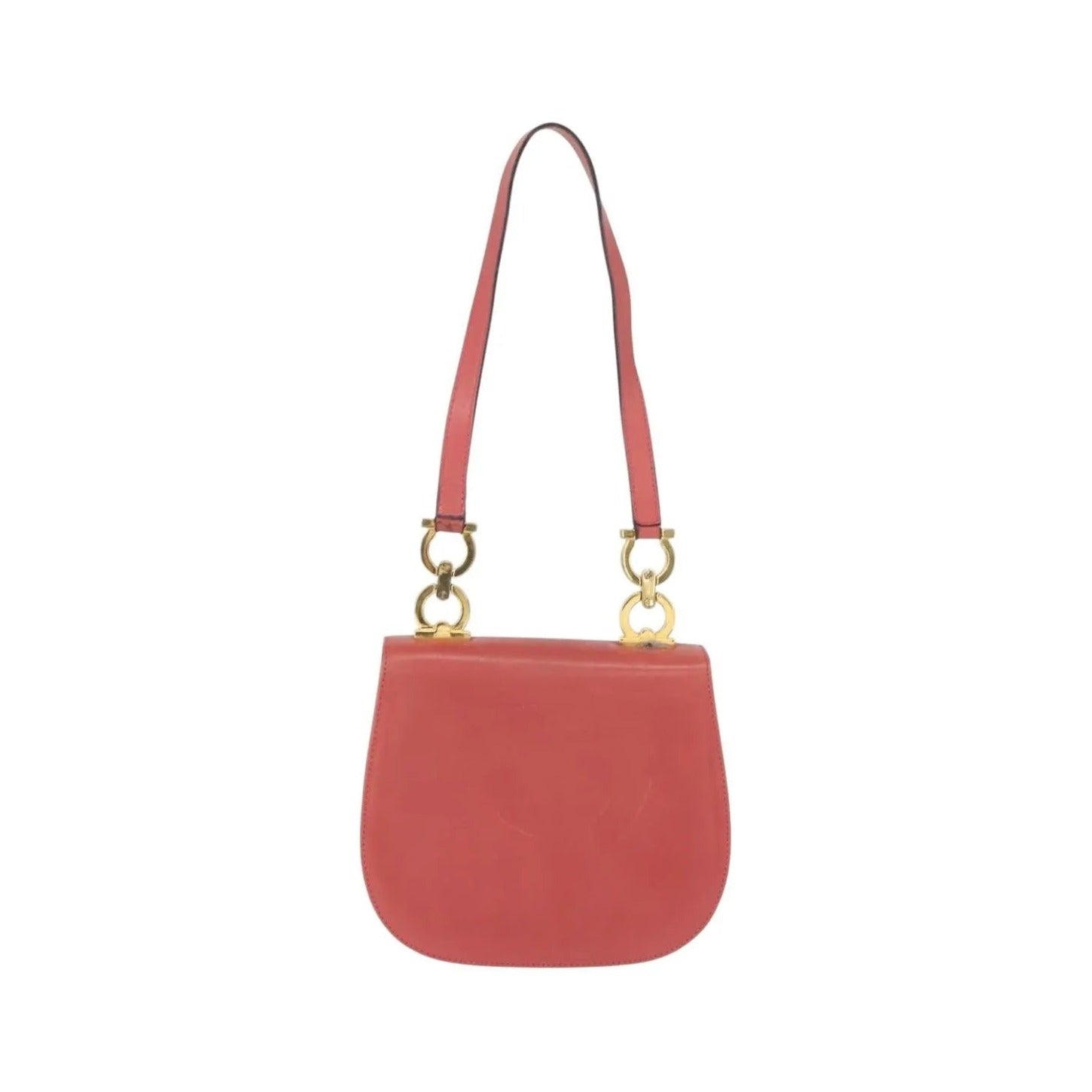 Salvatore Ferragamo Gancini Leather, Pink, Leather, Shoulder Bag