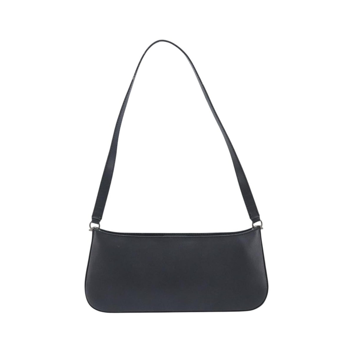Salvatore Ferragamo Gancini Leather, Black, Leather, Shoulder Bag