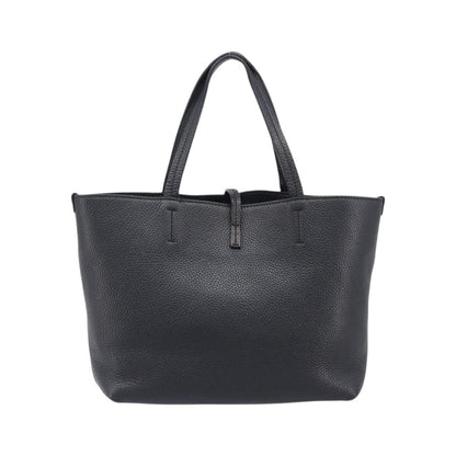 Salvatore Ferragamo Gancini Leather, Black, Leather, Handbag