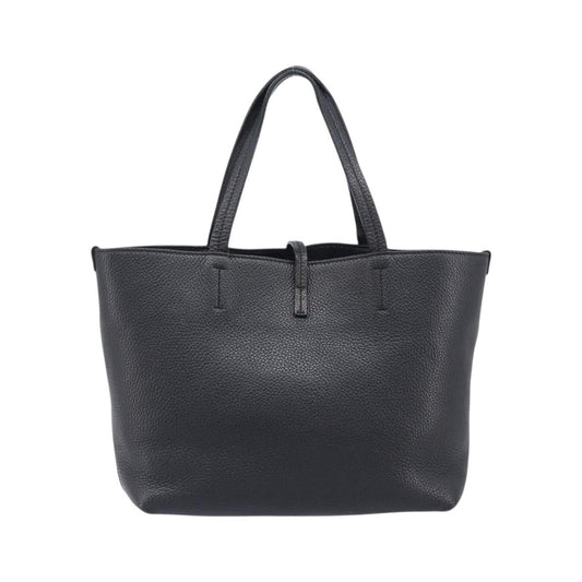 Salvatore Ferragamo Gancini Leather, Black, Leather, Handbag