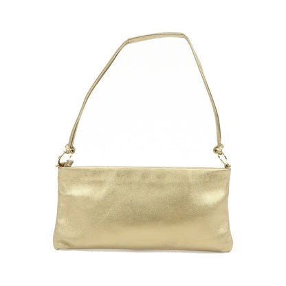 Salvatore Ferragamo Gancini Leather, Gold, Leather, Crossbody Bag