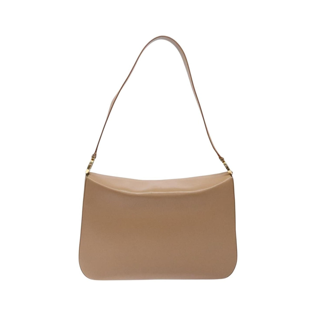 Salvatore Ferragamo Gancini Leather, Beige, Leather, Shoulder Bag