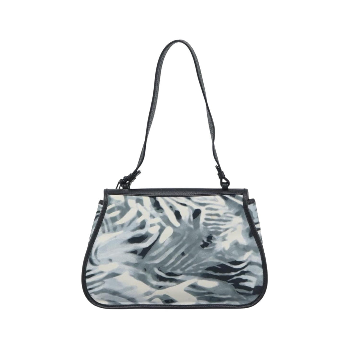 Salvatore Ferragamo Gancini Nylon, Gray, Nylon, Crossbody Bag