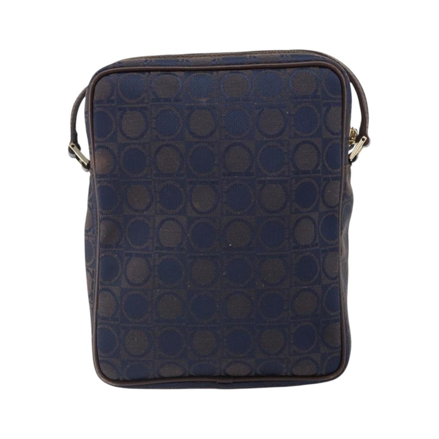 Salvatore Ferragamo Gancini Shoulder Bag Nylon, Navy, Nylon, Shoulder Bag