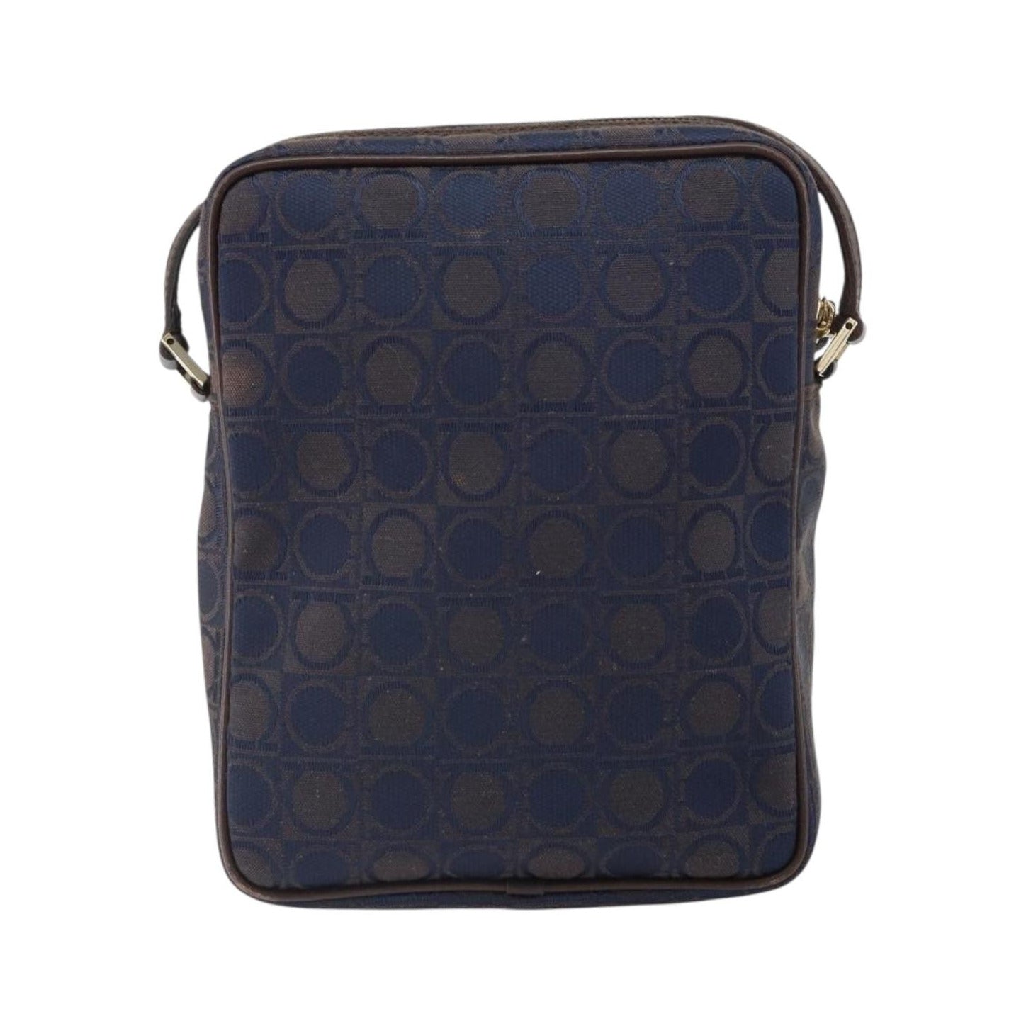 Salvatore Ferragamo Gancini Shoulder Bag Nylon, Navy, Nylon, Shoulder Bag