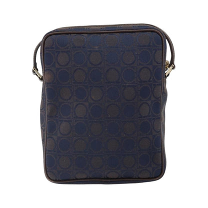 Salvatore Ferragamo Gancini Shoulder Bag Nylon, Navy, Nylon, Shoulder Bag