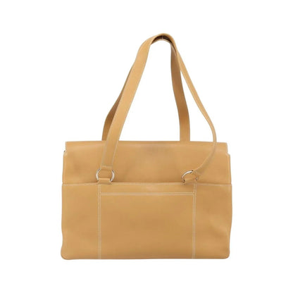 Salvatore Ferragamo Gancini Tote Leather, Beige, Leather, Tote Bag