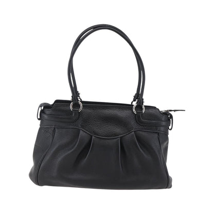 Salvatore Ferragamo Gancini Tote Leather, Black, Leather, Tote Bag