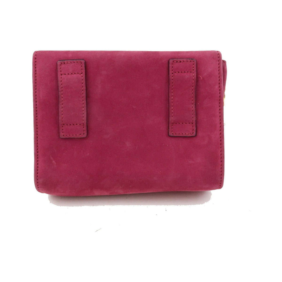 Salvatore Ferragamo Ginny Chain Waist Suede, Purple, Suede, Handbag