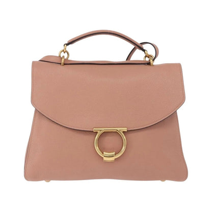 Salvatore Ferragamo Margot Satchel Leather, Pink, Leather, Handbag