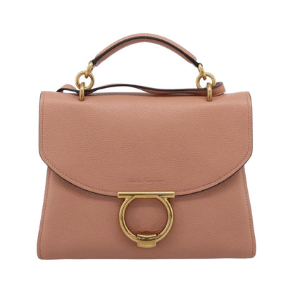 Salvatore Ferragamo Margot Satchel Leather, Pink, Leather, Handbag