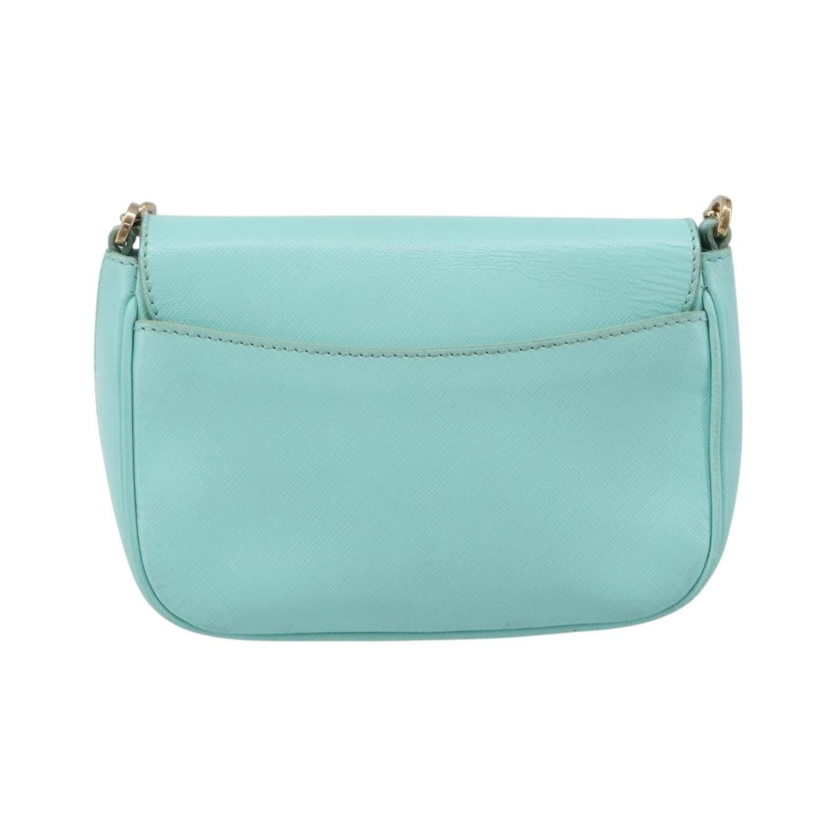 Salvatore Ferragamo Rory Chain Saffiano Leather, Blue, Leather, Shoulder Bag