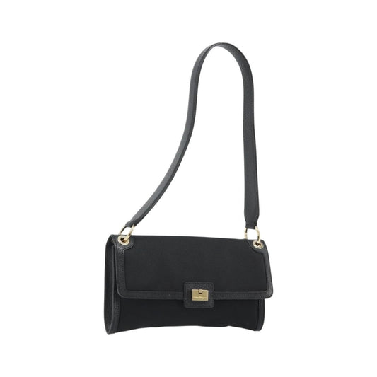 Salvatore Ferragamo Shoulder Bag Canvas, Black, Canvas, Shoulder Bag