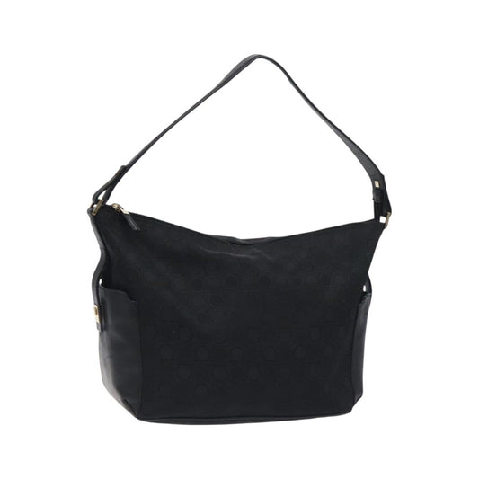 Salvatore Ferragamo Shoulder Bag Canvas, Black, Canvas, Shoulder Bag