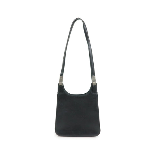 Salvatore Ferragamo Shoulder Bag Leather, Black, Leather, Shoulder Bag