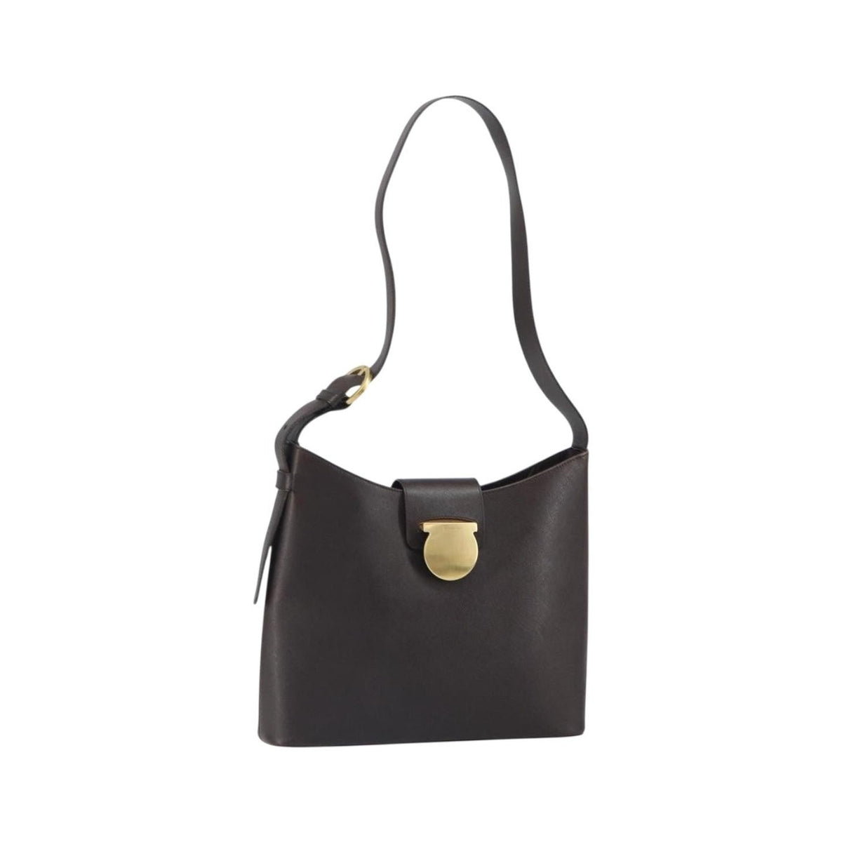 Salvatore Ferragamo Shoulder Bag Leather, Brown, Leather, Shoulder Bag
