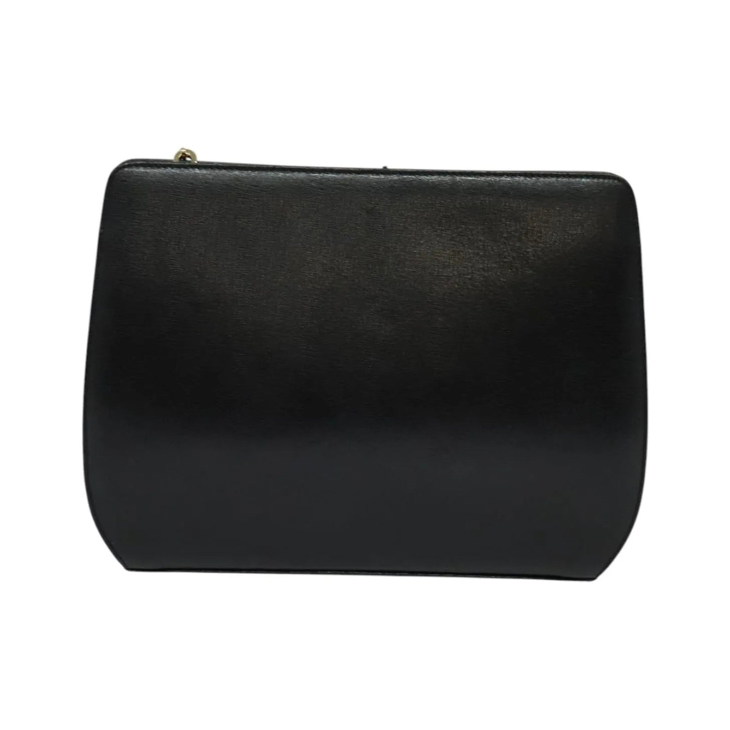 Salvatore Ferragamo Shoulder Leather, Black, Leather, Shoulder Bag