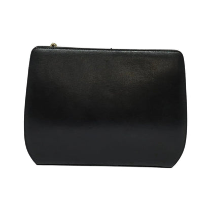 Salvatore Ferragamo Shoulder Leather, Black, Leather, Shoulder Bag