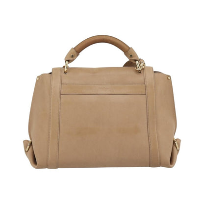 Salvatore Ferragamo Sofia Rainbow Saddle Leather, Beige, Leather, Handbag