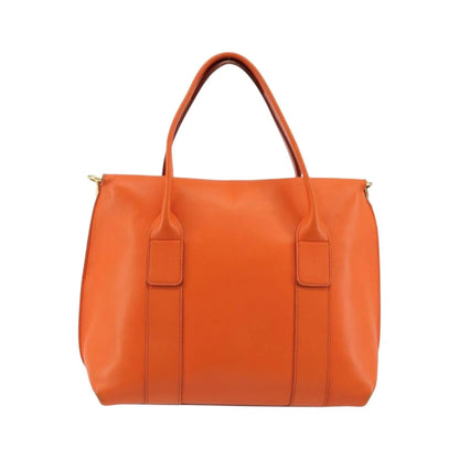 Salvatore Ferragamo Sookie Satchel Leather, Orange, Leather, Handbag