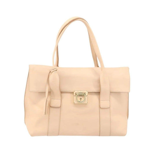 Salvatore Ferragamo Sookie Satchel Leather, Pink, Leather, Handbag