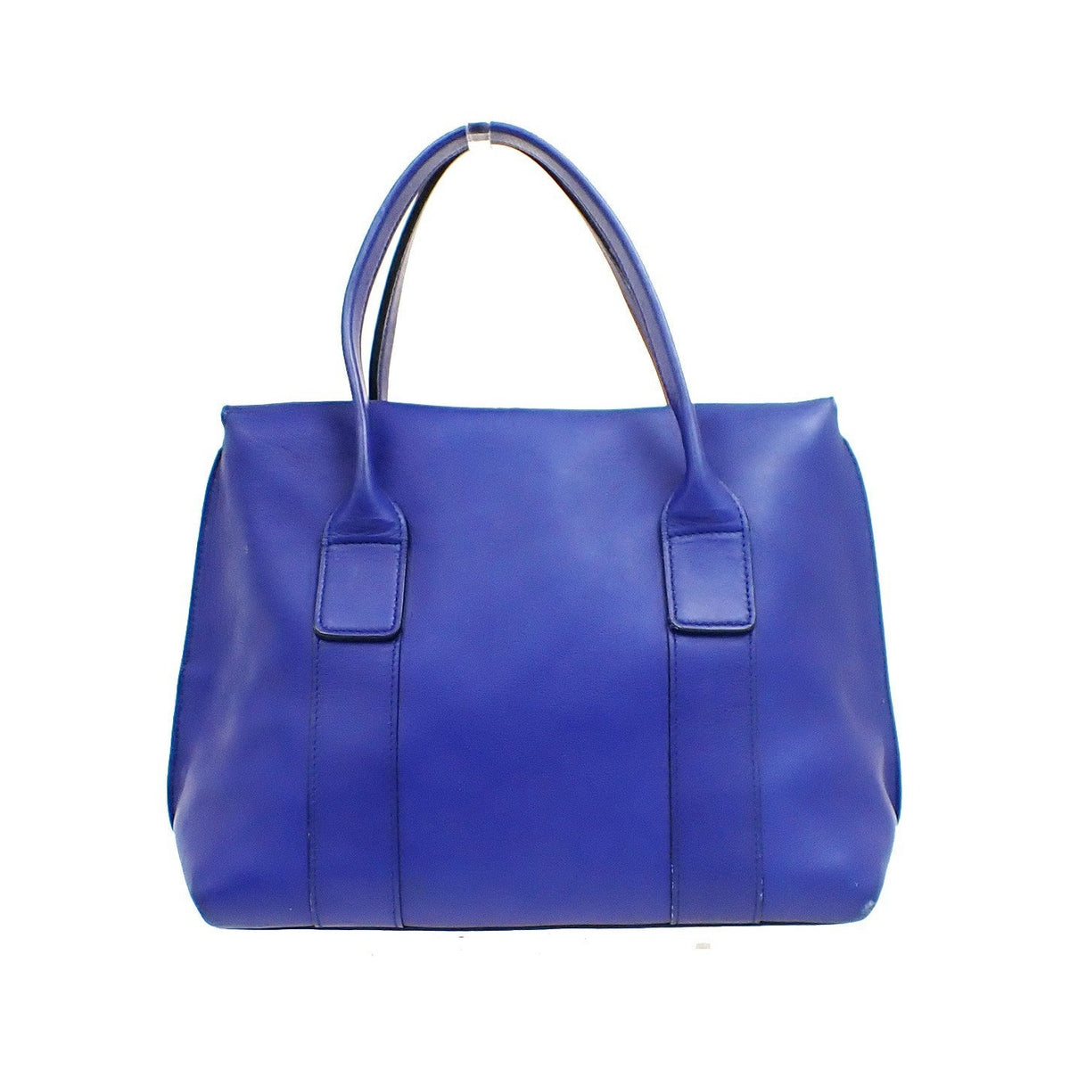 Salvatore Ferragamo Sookie Satchel Leather, Blue, Leather, Handbag