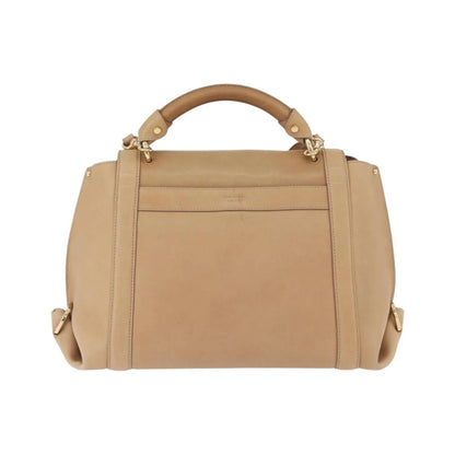 Salvatore Ferragamo Suzanna Satchel Smooth Leather, Beige, Leather, Handbag